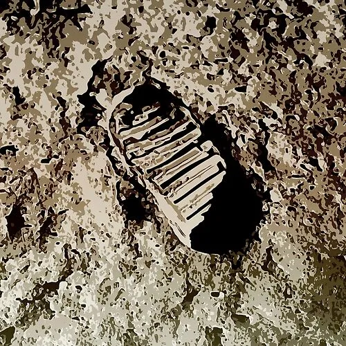 Apollo 11 First Lunar Footprint