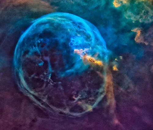 Bubble Nebula Sans Stars Astronomical Space Art