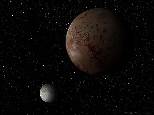 Dwarf Planet Pluto and its moon Charon