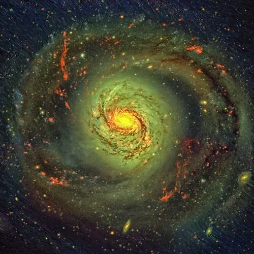 Spiral Galaxy Messier 77 In The Constellation Cetus