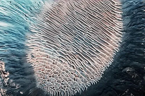 Aeolian Crater Deposits Vallis Marineris Mars