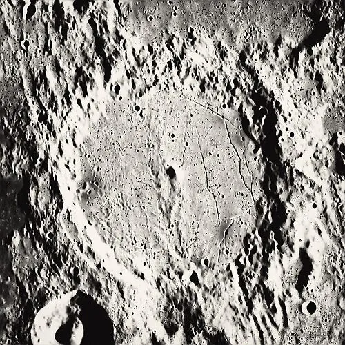 Alphonsus Crater Moon Antique Print