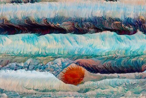 Red Spot of Planet Jupiter Space Art