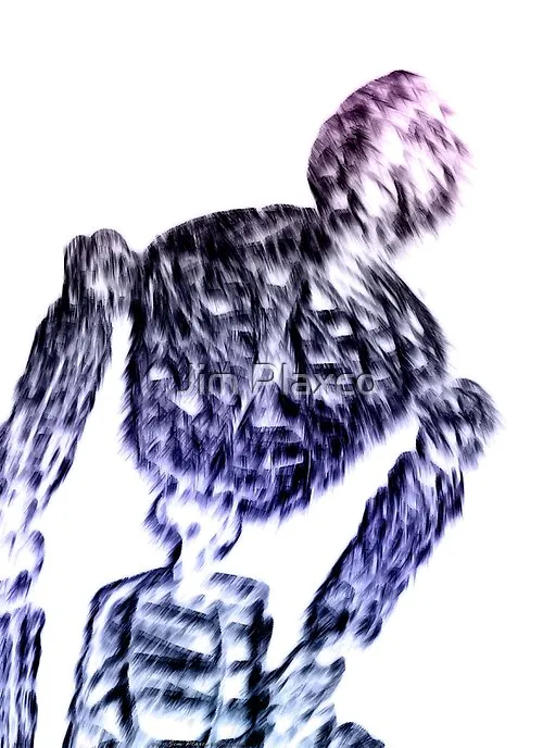 Solitary Robot Digital Portrait-Art